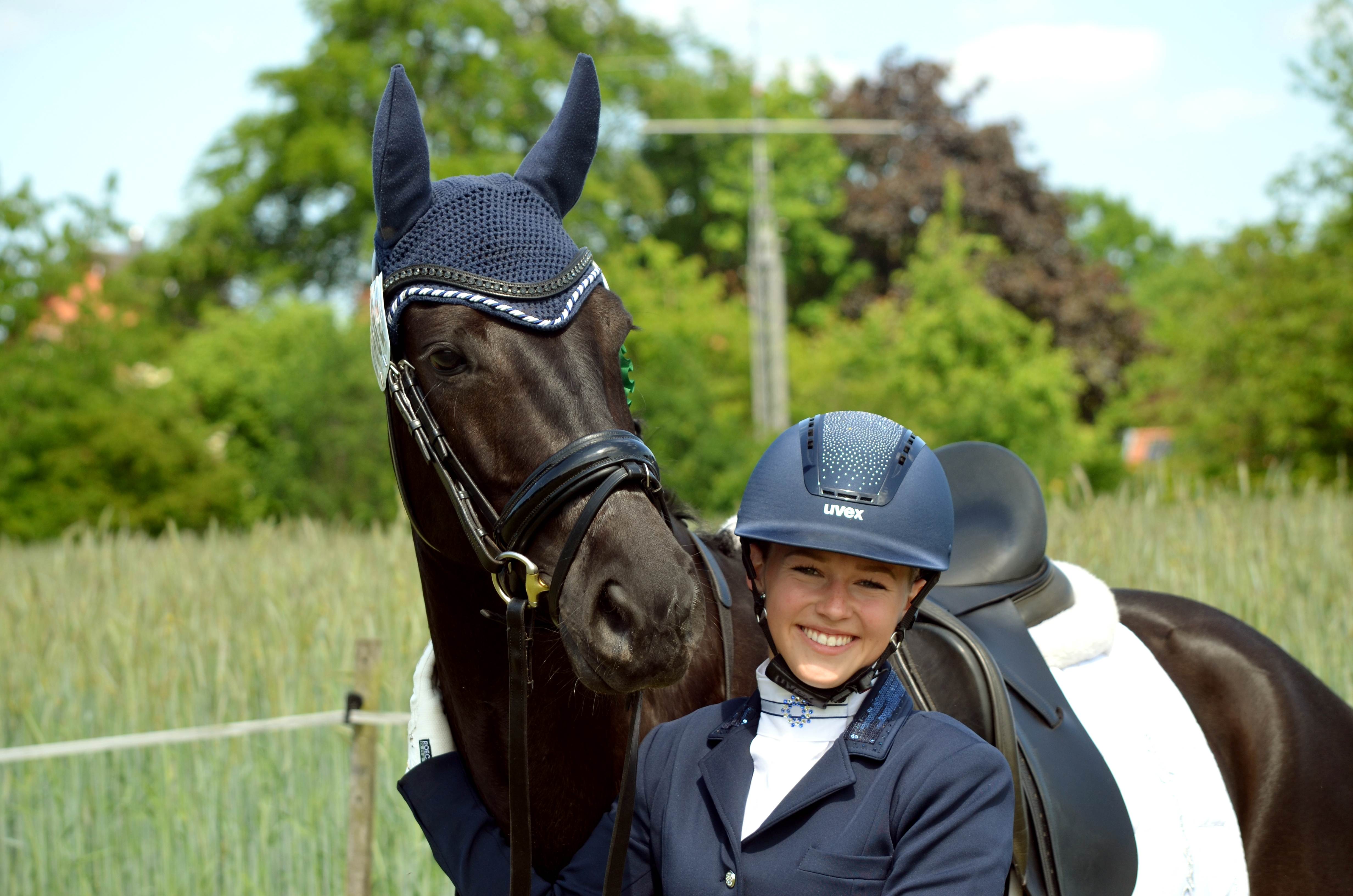 Pferd bei Siegerehrung